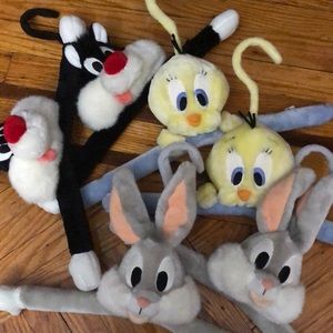 A set of 6 Warner Brothers Character hangers